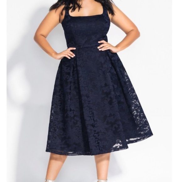 City Chic Dresses & Skirts - NWT City Chic Jackie O Dress-Black Size XXL (24)